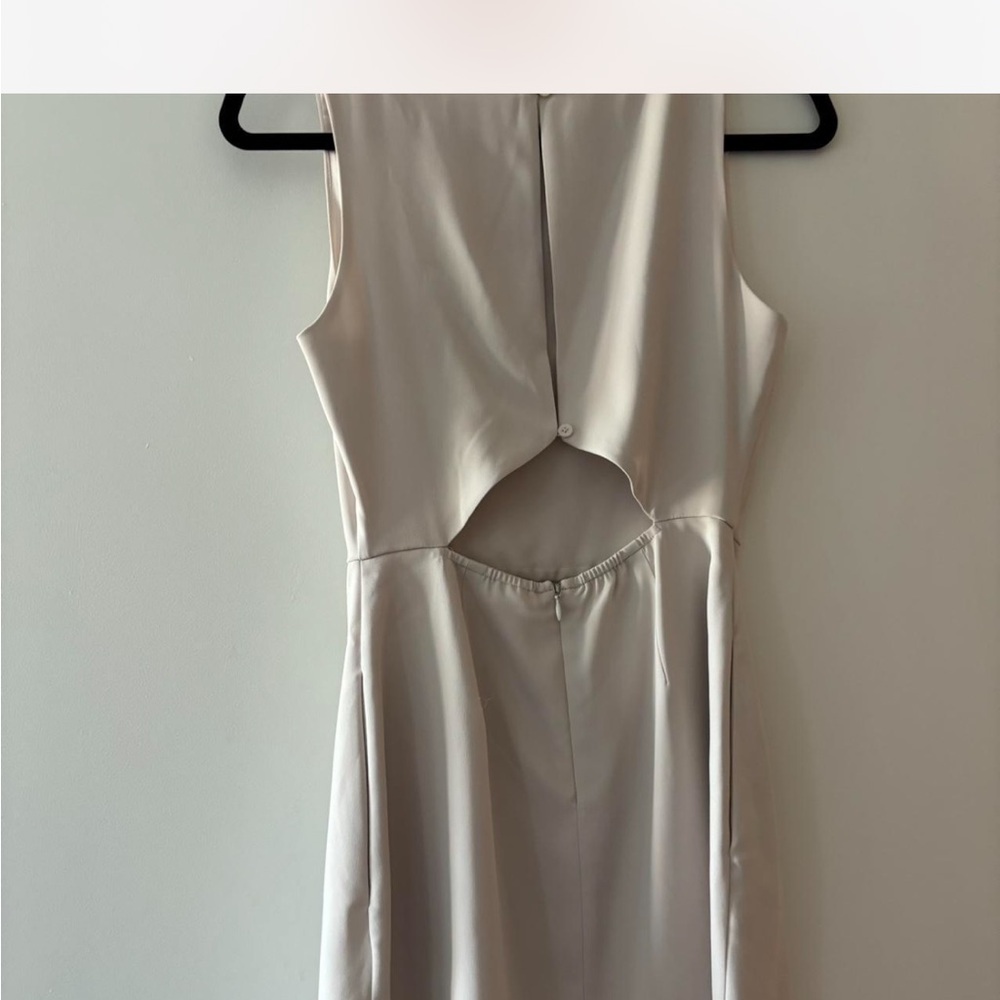 Babaton spectre dress in matte pearl bridal engagment dress